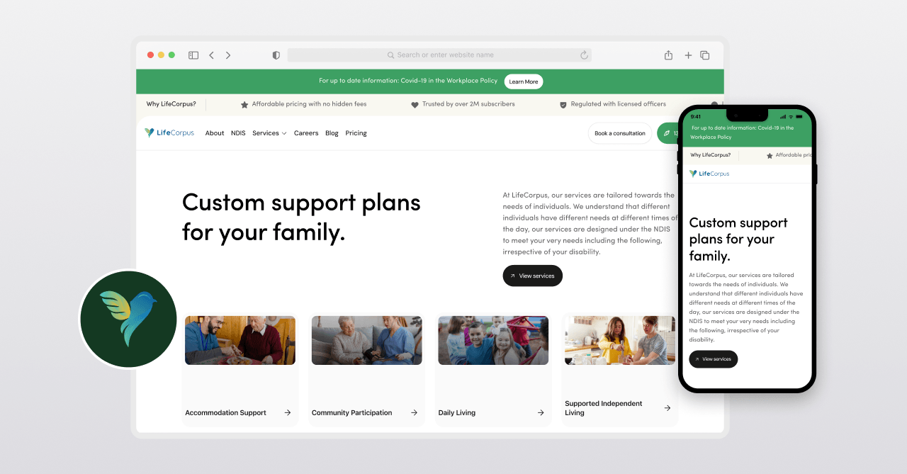 LifeCorpus SA: A Modern UI Revamp for Healthcare Support